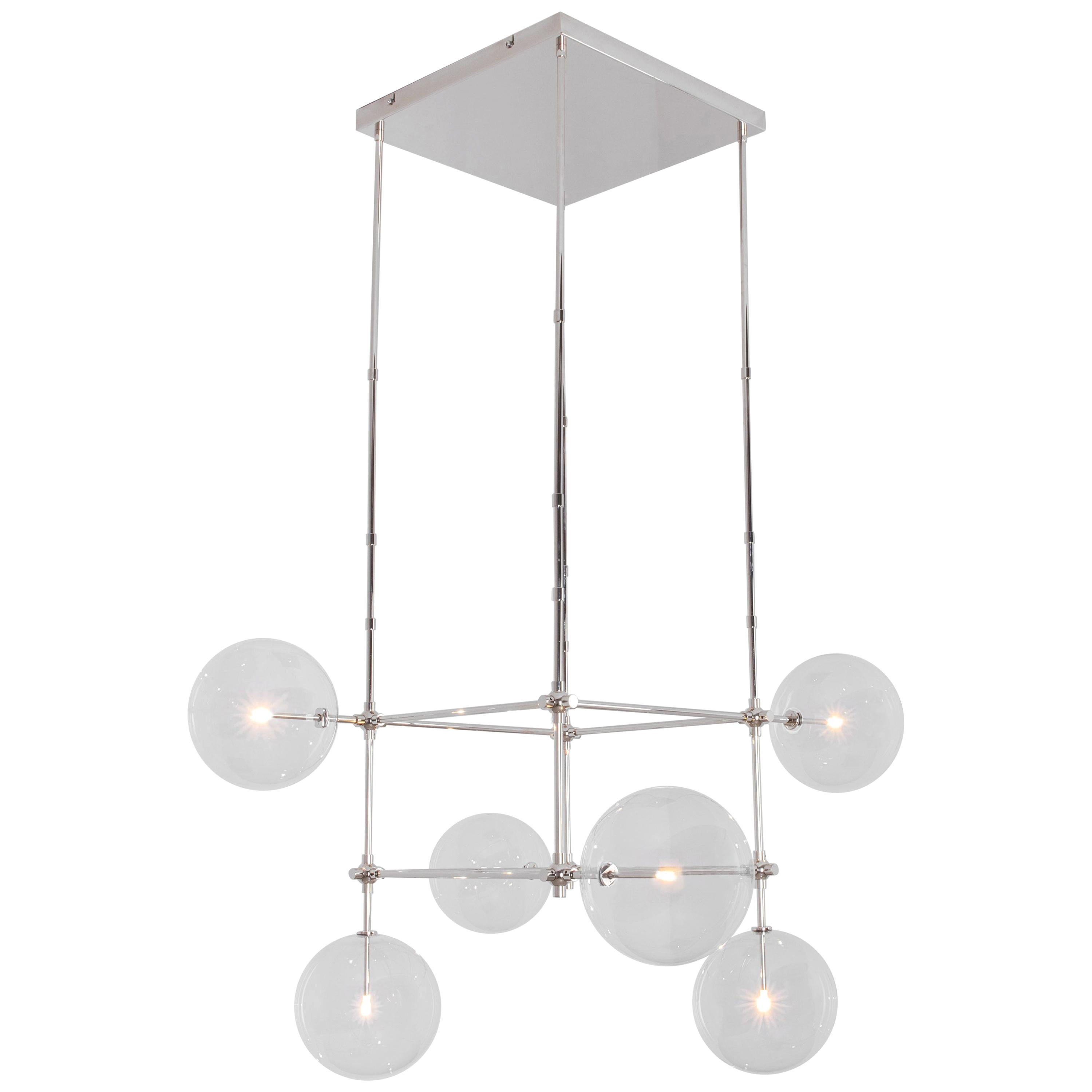 Soap 6 DT Chandelier by Schwung For Sale