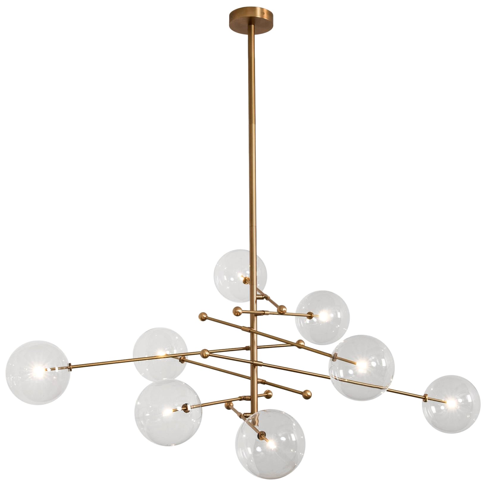 RD15 8 Arms Chandelier by Schwung For Sale