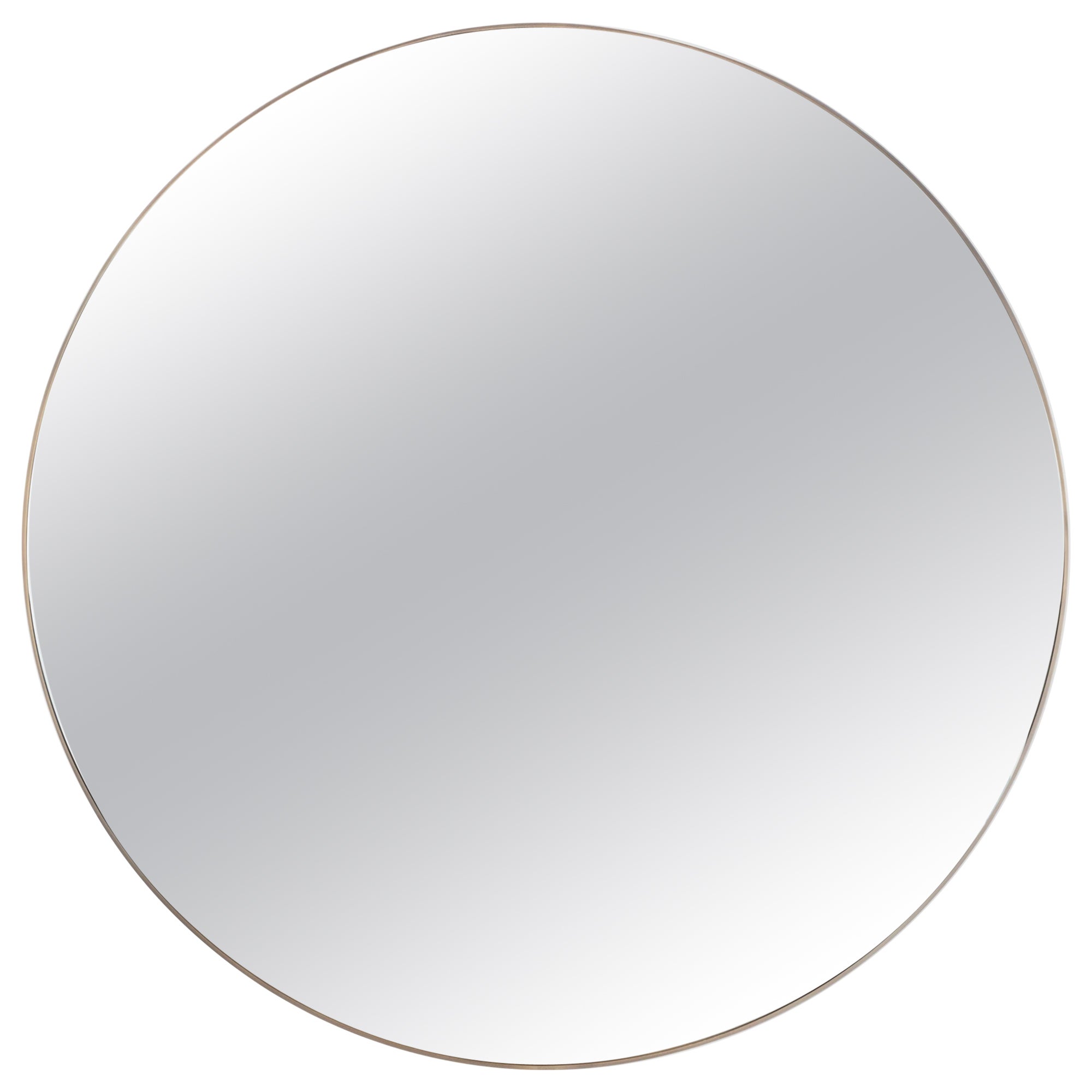 Modern Avelar Wall Mirror Black Brass Handmade in Portugal by Greenapple For Sale