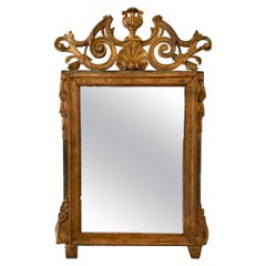 Antique Swedish Gilt and Carved Mirror