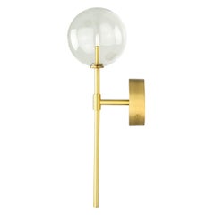 Dawn Single Brass Wall Sconce by Schwung