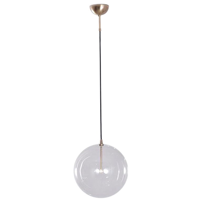 Glass Globe 35 Pendant Light by Schwung For Sale