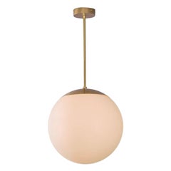 Glass Globe Opal 40 Pendant Light by Schwung