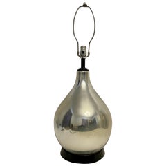 Large Onion Form Mercury Glass Lamp