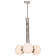 Lampe à suspension tubulaire MD en nickel poli de Schwung