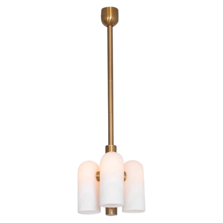 Odyssey 3 Brass Pendant Light by Schwung For Sale