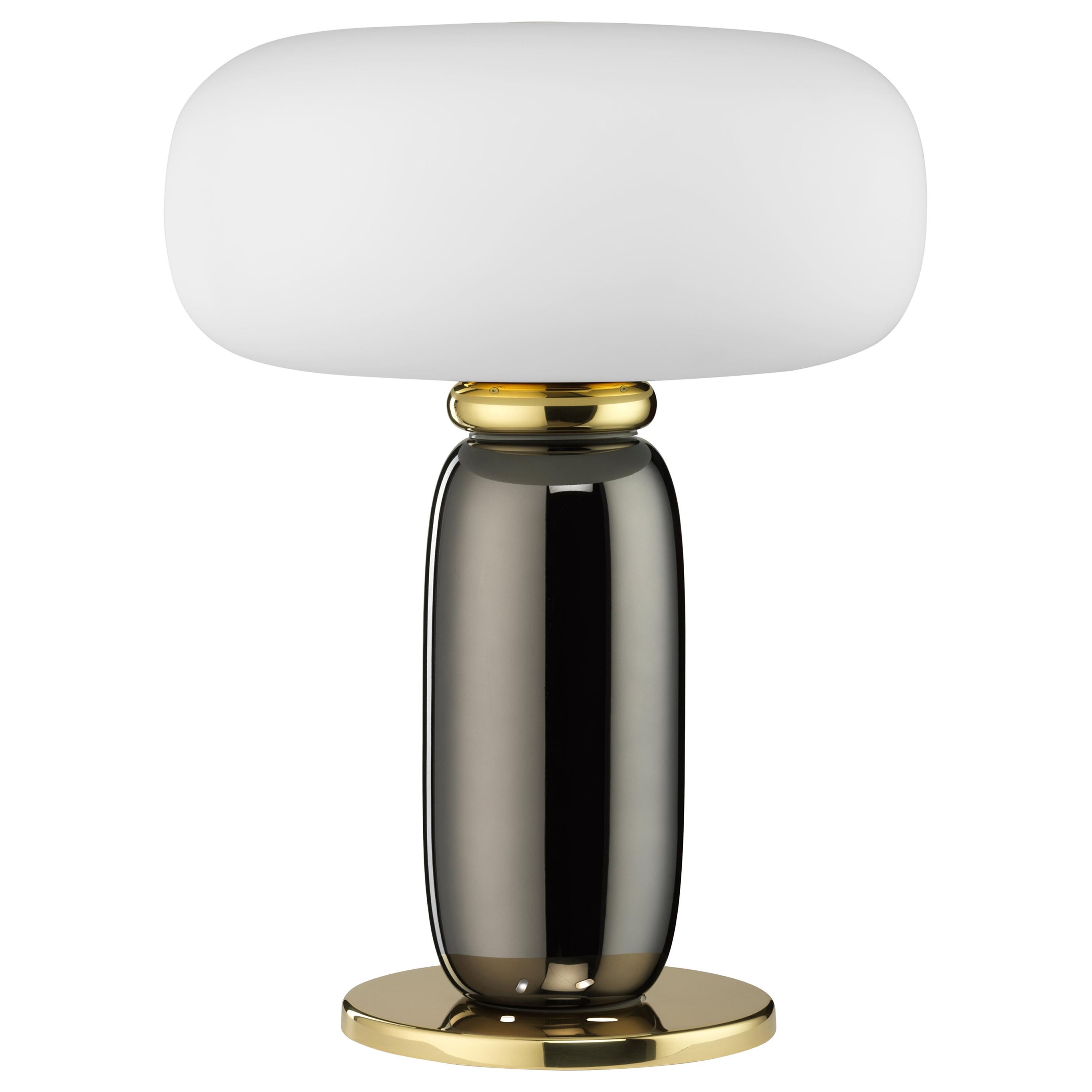 One on One Table Lamp in Polished Brass by Branch Creative For Sale