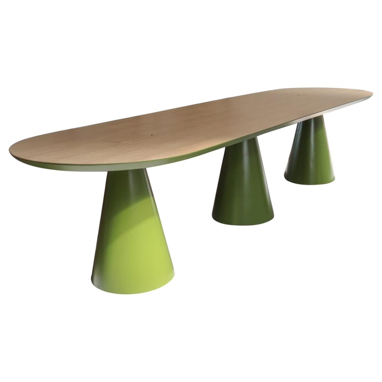 Einzigartiger meeting-Tisch „Senventies“, signiert von Gigi Design im Angebot