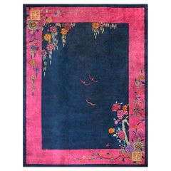 Antique 1920s Chinese Art Deco Carpet ( 9' x 11'8" - 275 x 355 )