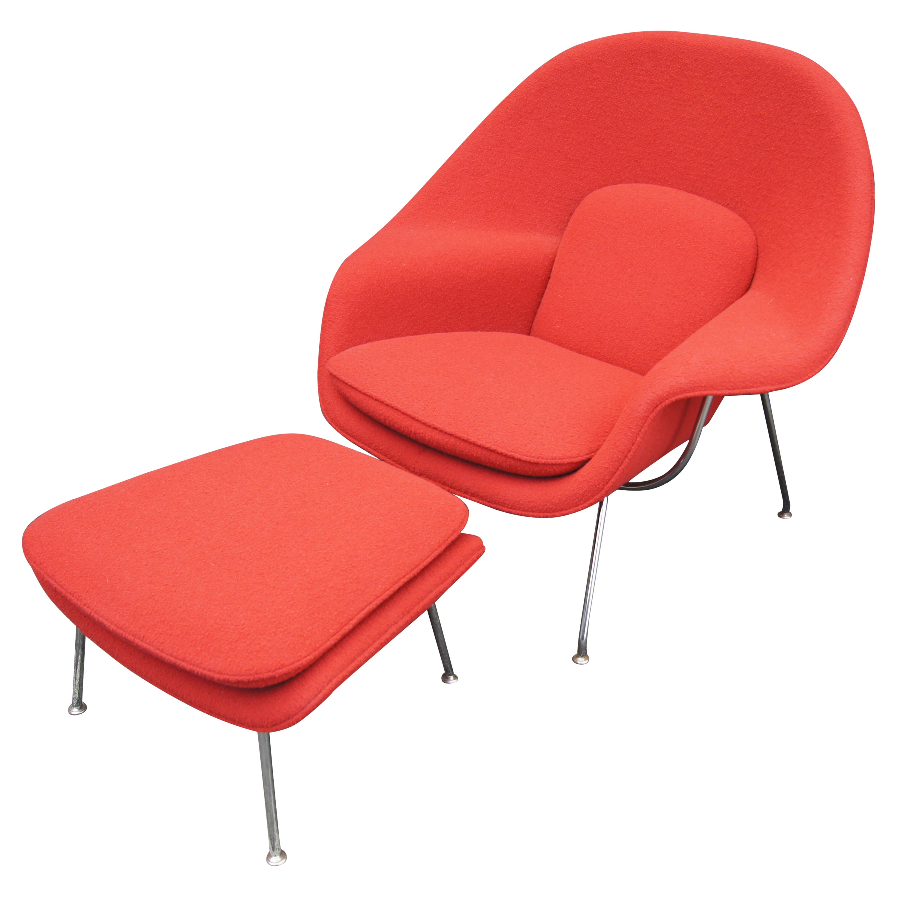 Womb Chair and Ottoman by Eero Saarinen for Knoll For Sale
