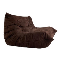 2 Seater Togo by Michel Ducaroy for Ligne Roset in Original Brown Nubuck