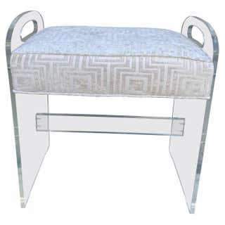 Vintage Scandinavian Rectangular Stool at 1stDibs