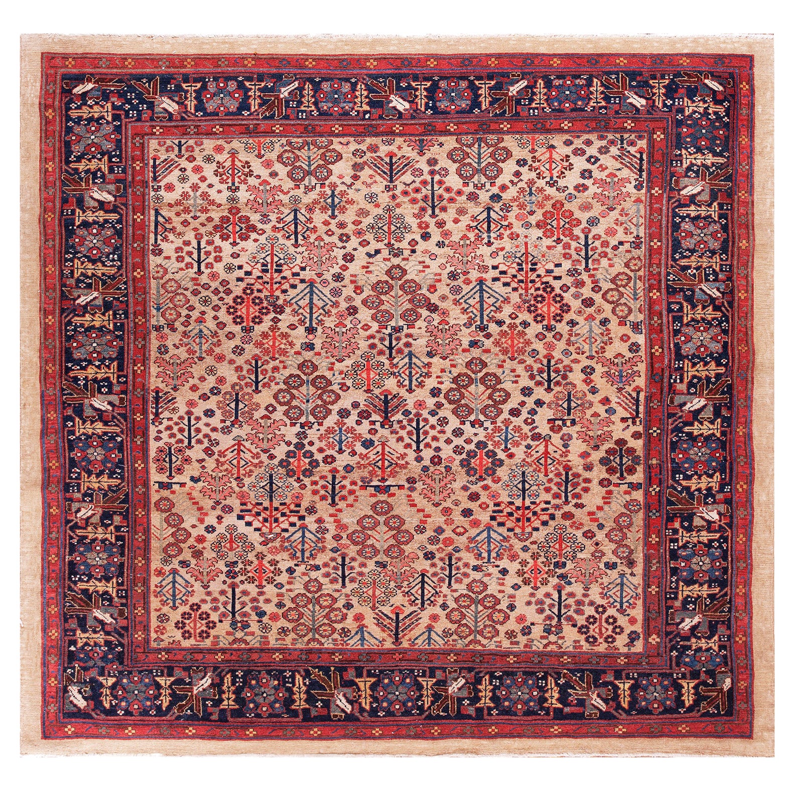 19. Jahrhundert N.W. Persischer „Bakshaiesh“-Teppich ( 7''4 x 8'' - 224 x 244) 