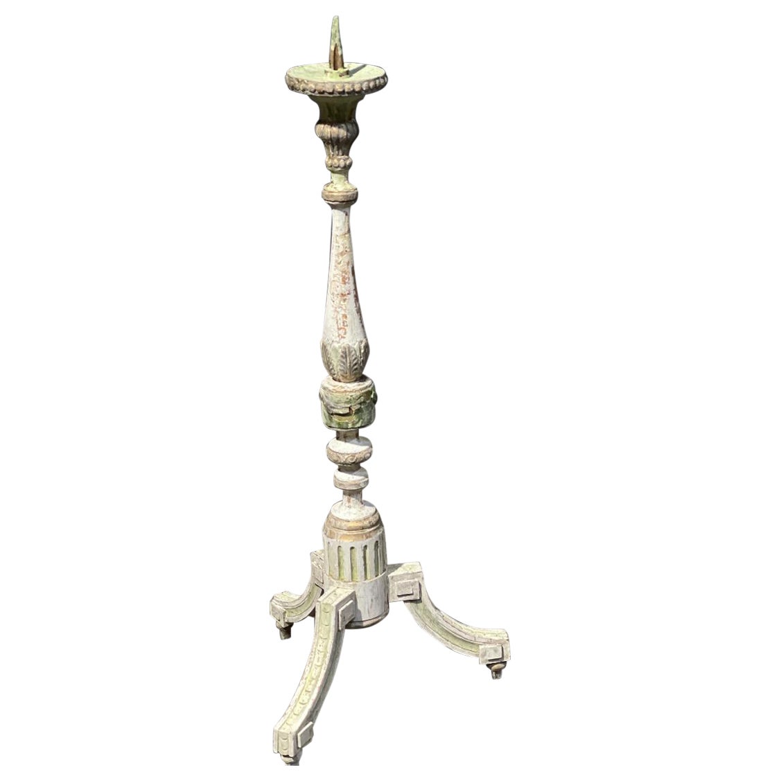 Large French Church Candlestick  For Sale