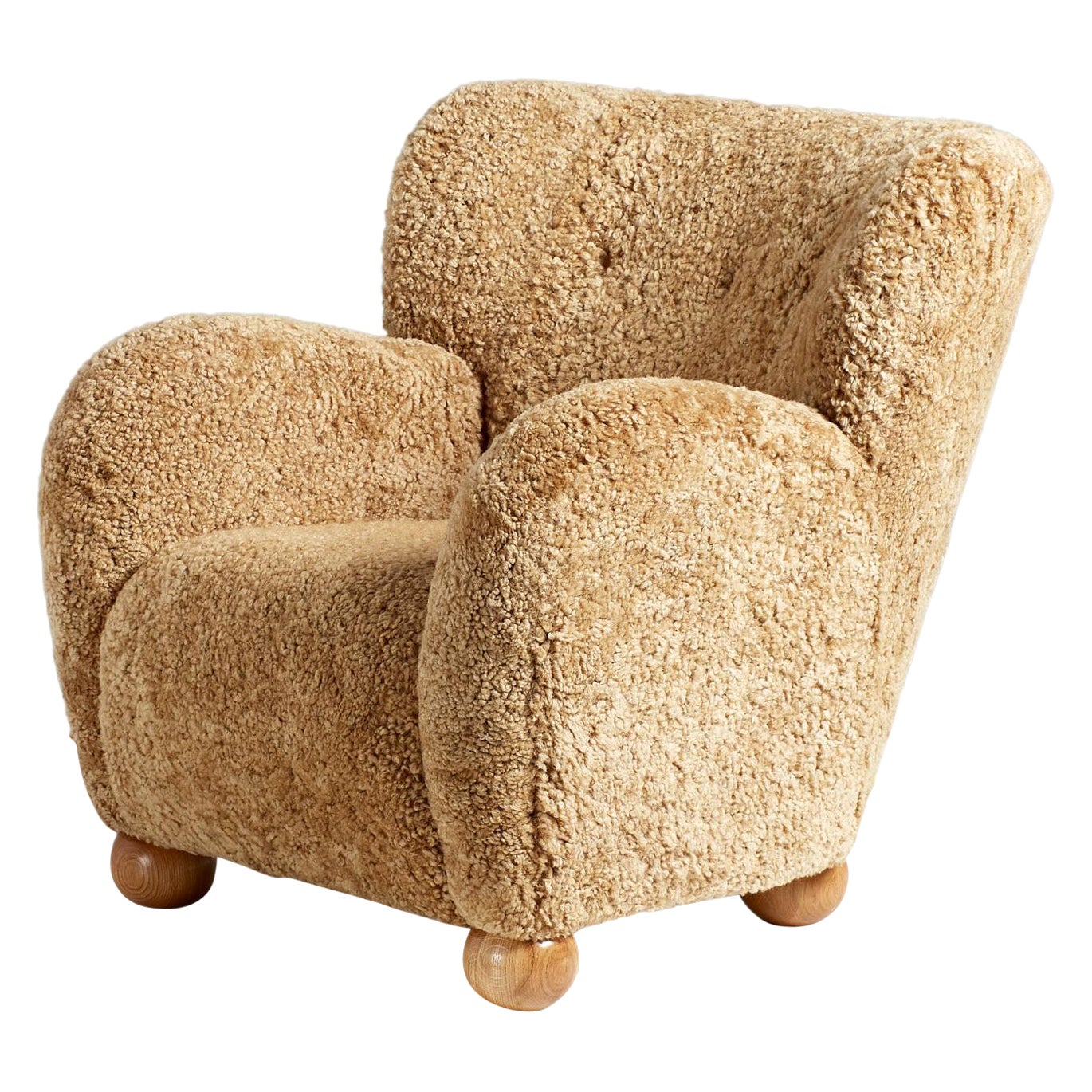 Custom Made Sheepskin Lounge Chair