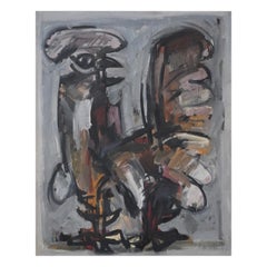 Bay Area / Ukrainian Artist Alexander P Sachal Abstract of a Rooster