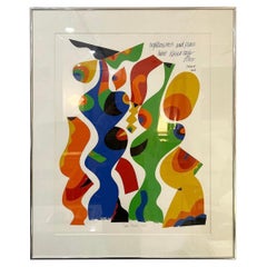 Vintage Lithograph Signed Sam Maitin and Numbered 62/75 