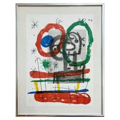 Vintage Joan Miró Lithograph, Derriere le Miroir