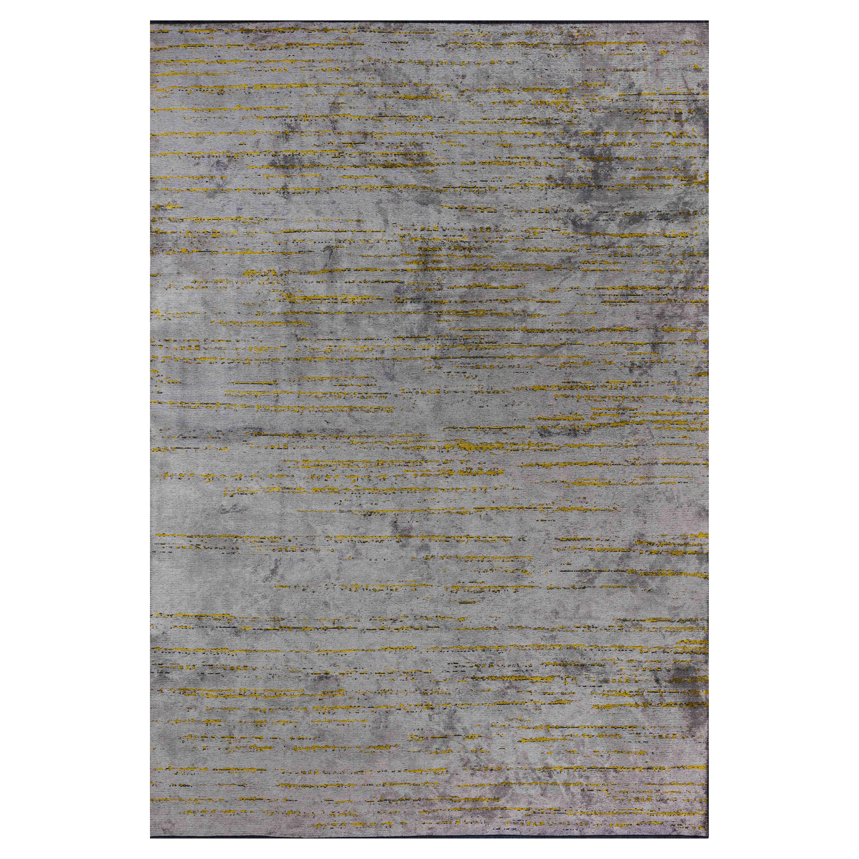 For Sale:  (Yellow) Modern No Pattern Solid Color Luxury Area Rug
