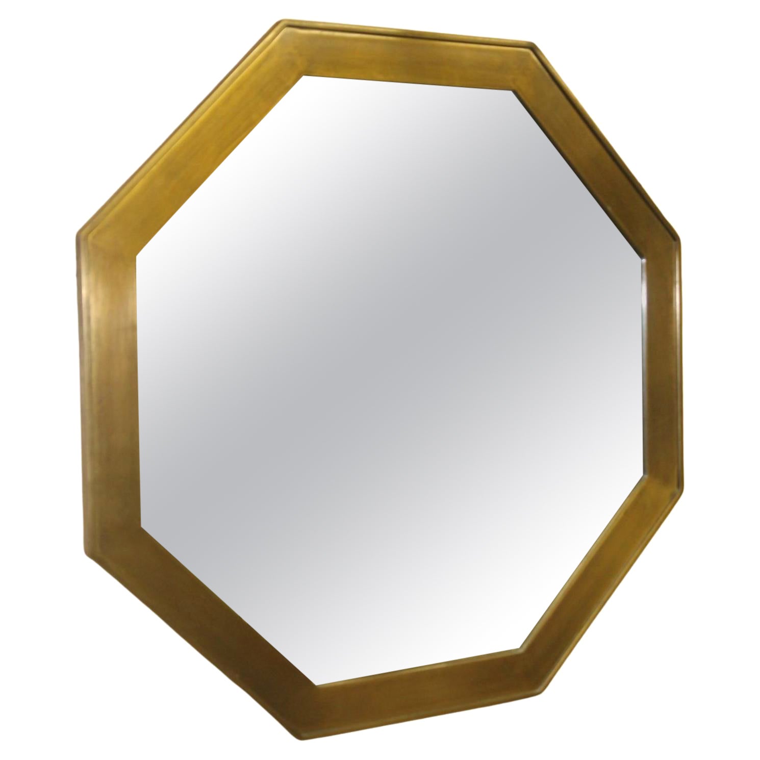 Mastercraft Brass Octagonal Mirror