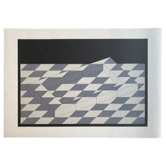  Original serigraph on white cardboard, signed by Erwin Heerich