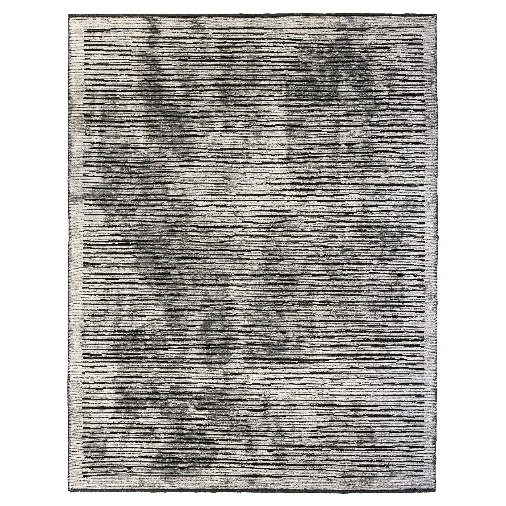 For Sale:  (Gray) Modern Striped Luxury Area Rug