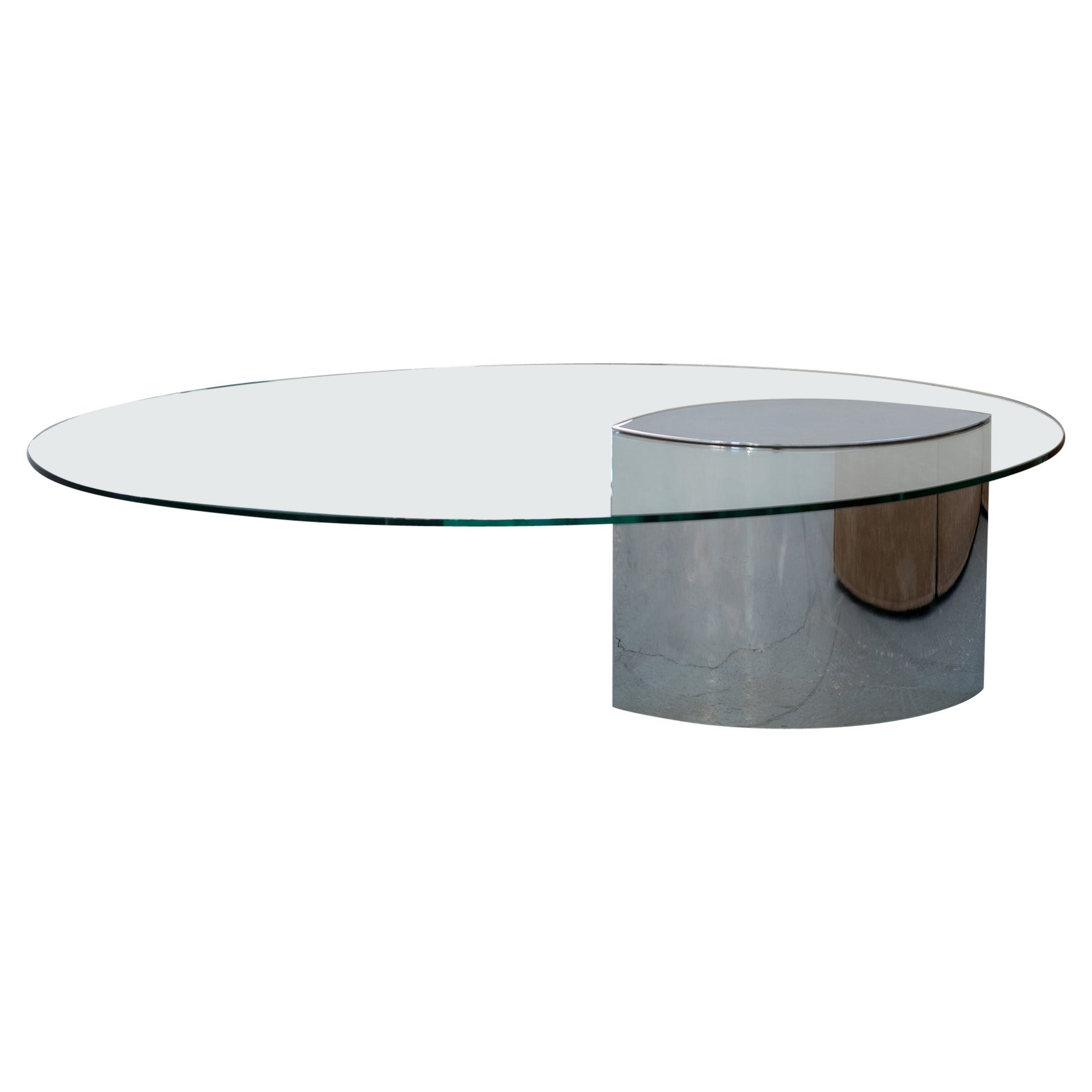 Cini Boeri - Lunario Glass Coffee Table, 1970 Knoll Interantional, Mid Century For Sale