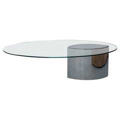 Used Cini Boeri - Lunario Glass Coffee Table, 1970 Knoll Interantional, Mid Century