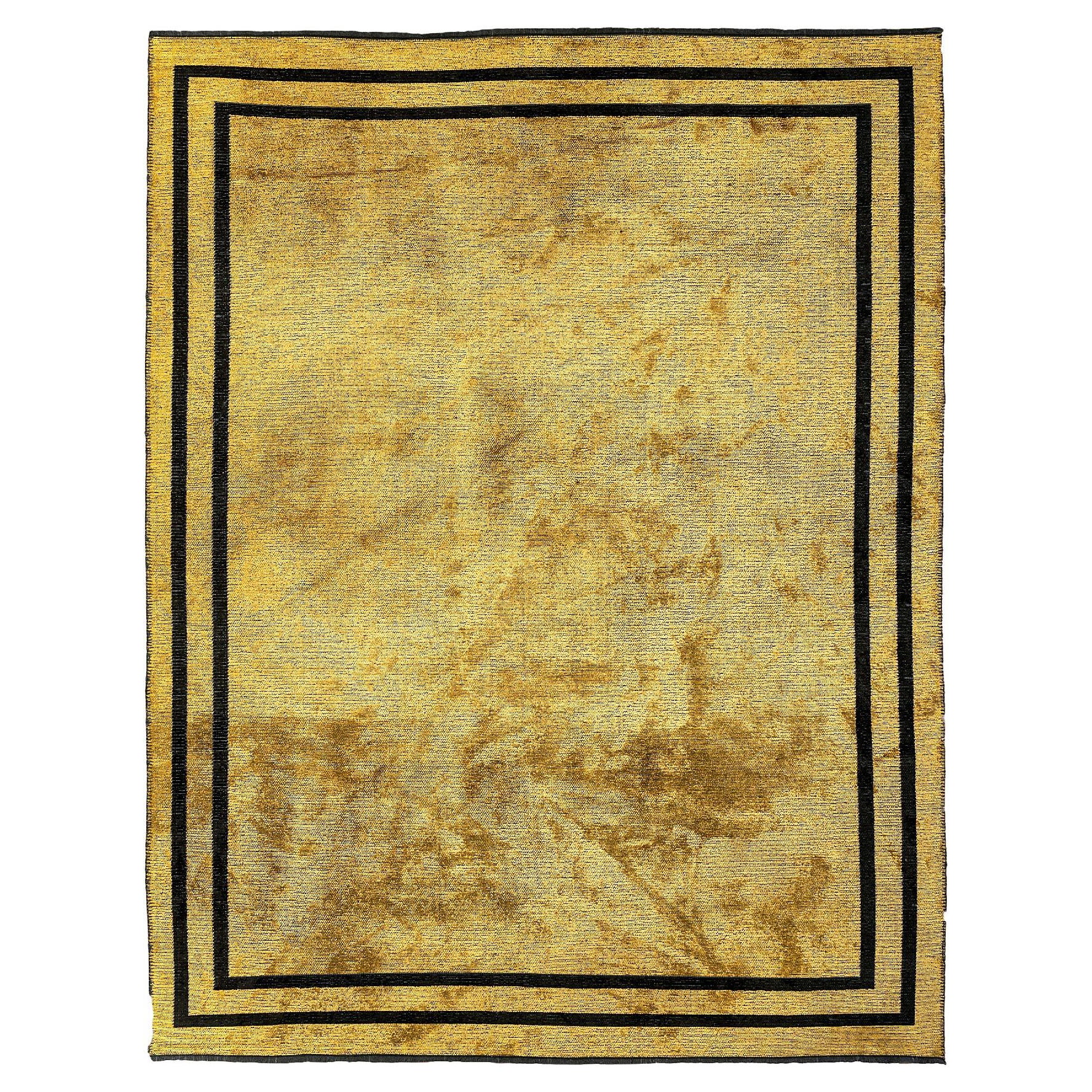 For Sale:  (Gold) Modern No Pattern Solid Color Luxury Area Rug