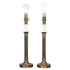 Pair of Beautiful Victorian Style Brass Table Lamps