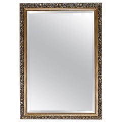 Beautiful Retro Silver and Gold Bevelled Mirror