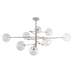 RD15 12 Arms Polished Nickel Chandelier by Schwung