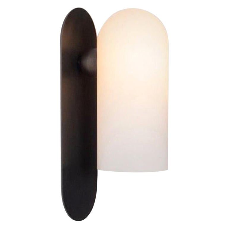 Odyssey LG Black Wall Sconce by Schwung