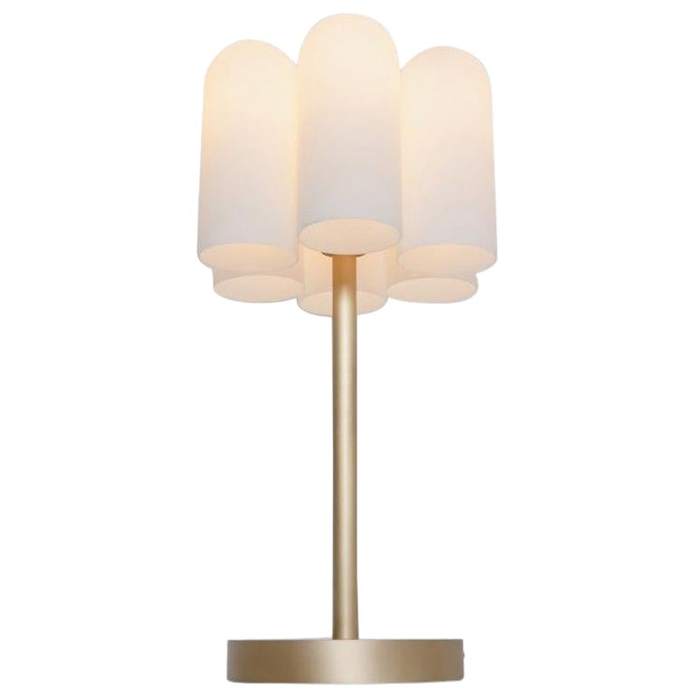 Odyssey 6 Brass Table Lamp by Schwung For Sale