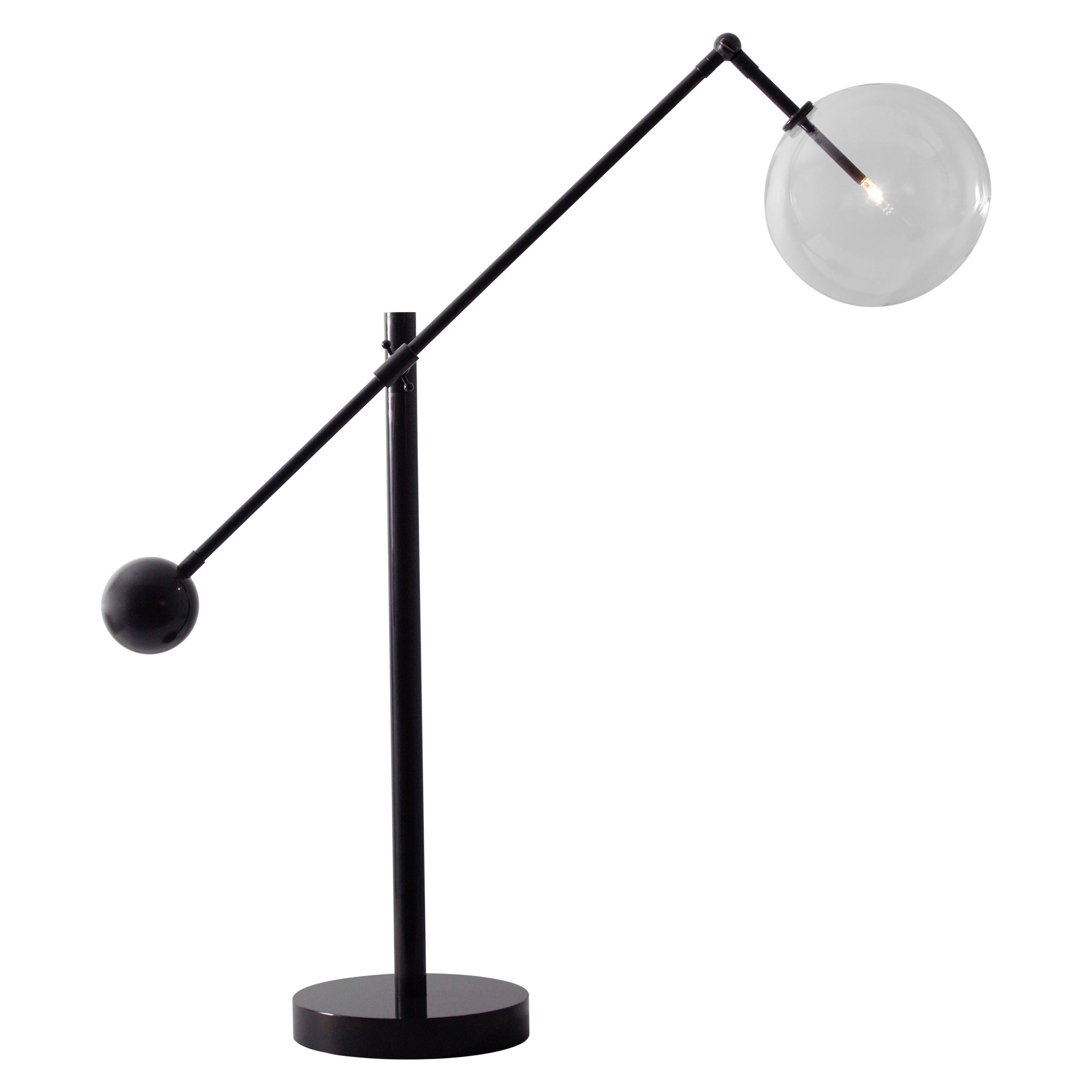 Lampe de bureau en bronze noir de Milan par Schwung