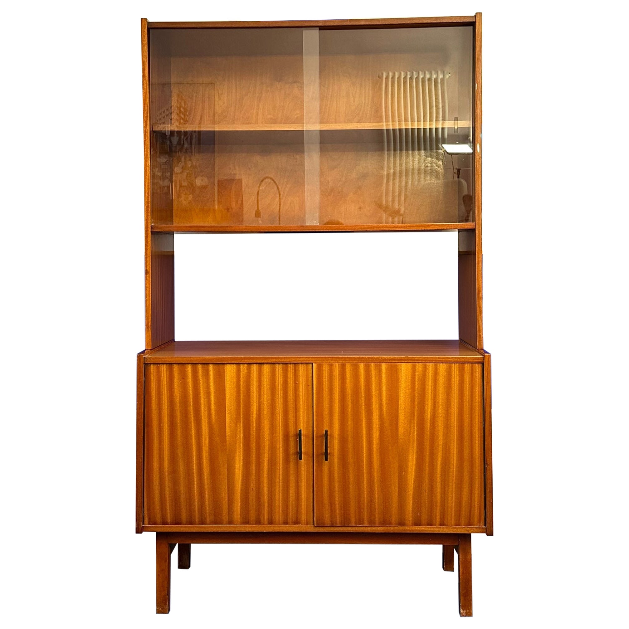 Shelf Storage Furniture from the 60s in Wood Vintage Sideboard For Sale