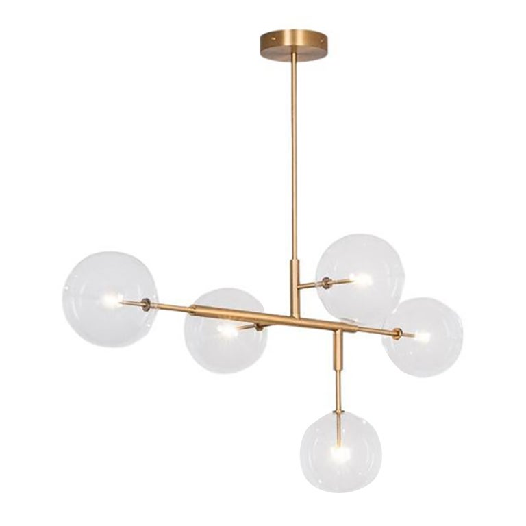 Axis Brass Pendant Light by Schwung For Sale