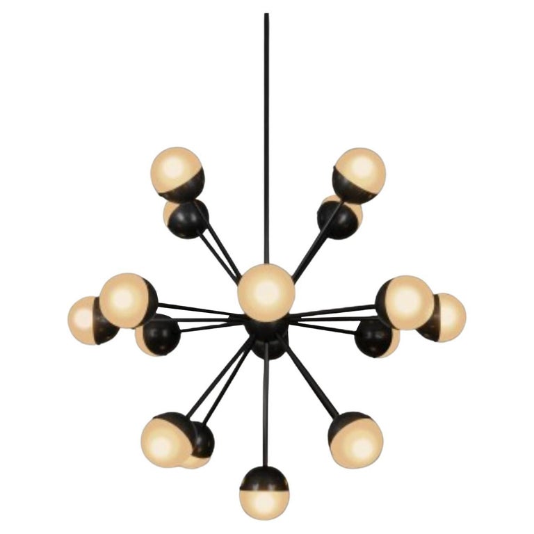 Molecule Spark Round 17 Chandelier by Schwung For Sale at 1stDibs