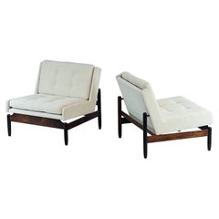 Móveis Cantù Designer Jorge Jabour Mauad Pair of Solid Rosewood Lounge Chairs