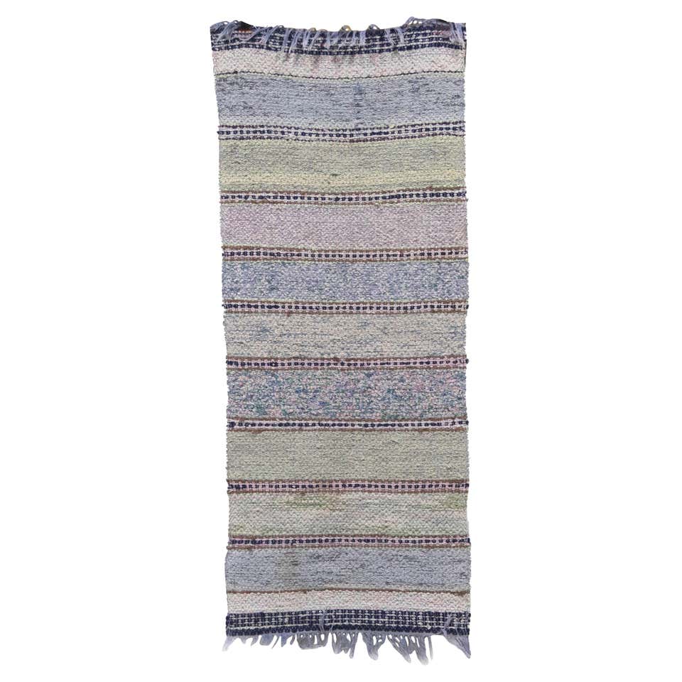 20th Century Swedish rag rug Ölands Eddy´s sommaräng Vallmo - handwoven ...