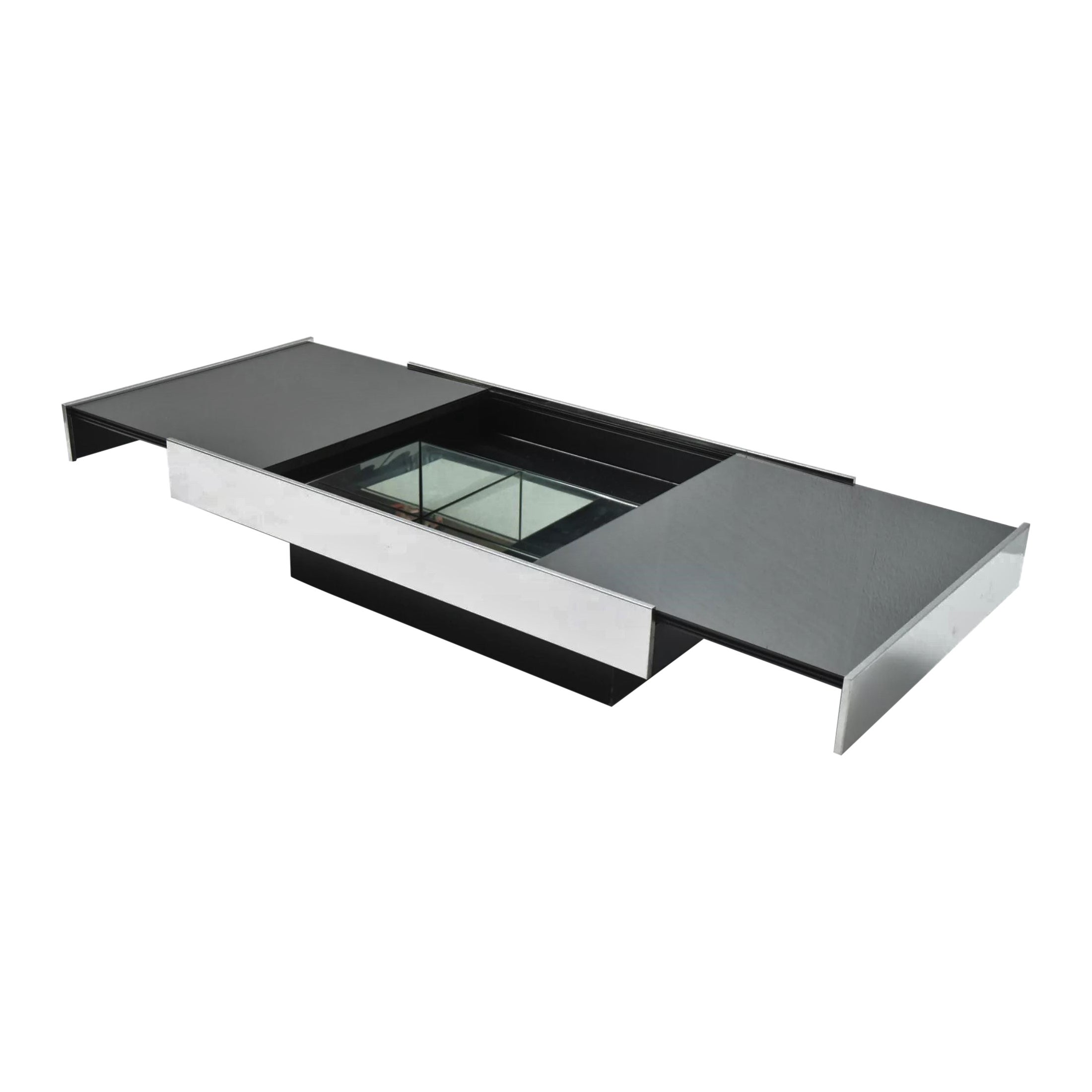 Willy Rizzo for Cidue 70s Bar Coffee Table, Design, Minimalist, 1970