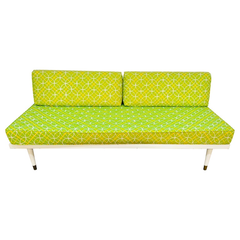 MidCentury, Lime Green Day Bed For Sale at 1stDibs