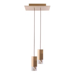 Lampe One Brass Duet Chandelier de Formaminima