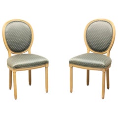 AMERICAN OF MARTINSVILLE French Provincial Louis XVI Dining Side Chairs - Pair A