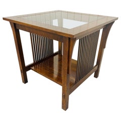 Vintage Stickley Oak Mission Style Side Table