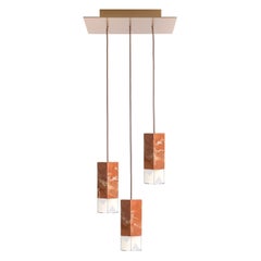 Lamp One Red Trio Chandelier by Formaminima