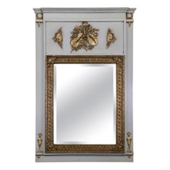 Miroir rectangulaire en verre biseauté tapissé unique, vertical ou horizontal