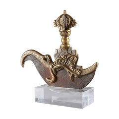 Tibetan, Ritual Chopper "Karttrka", 20th Century