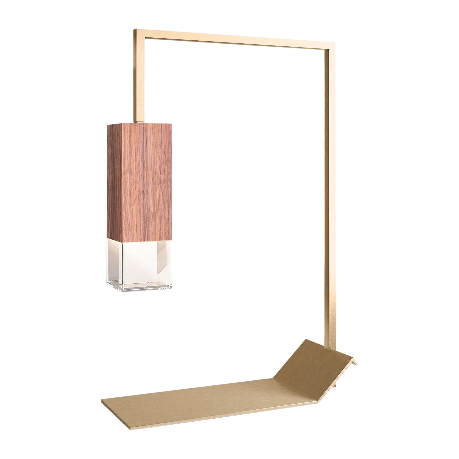 Walnut Table Lamp Two Collection by Formaminima