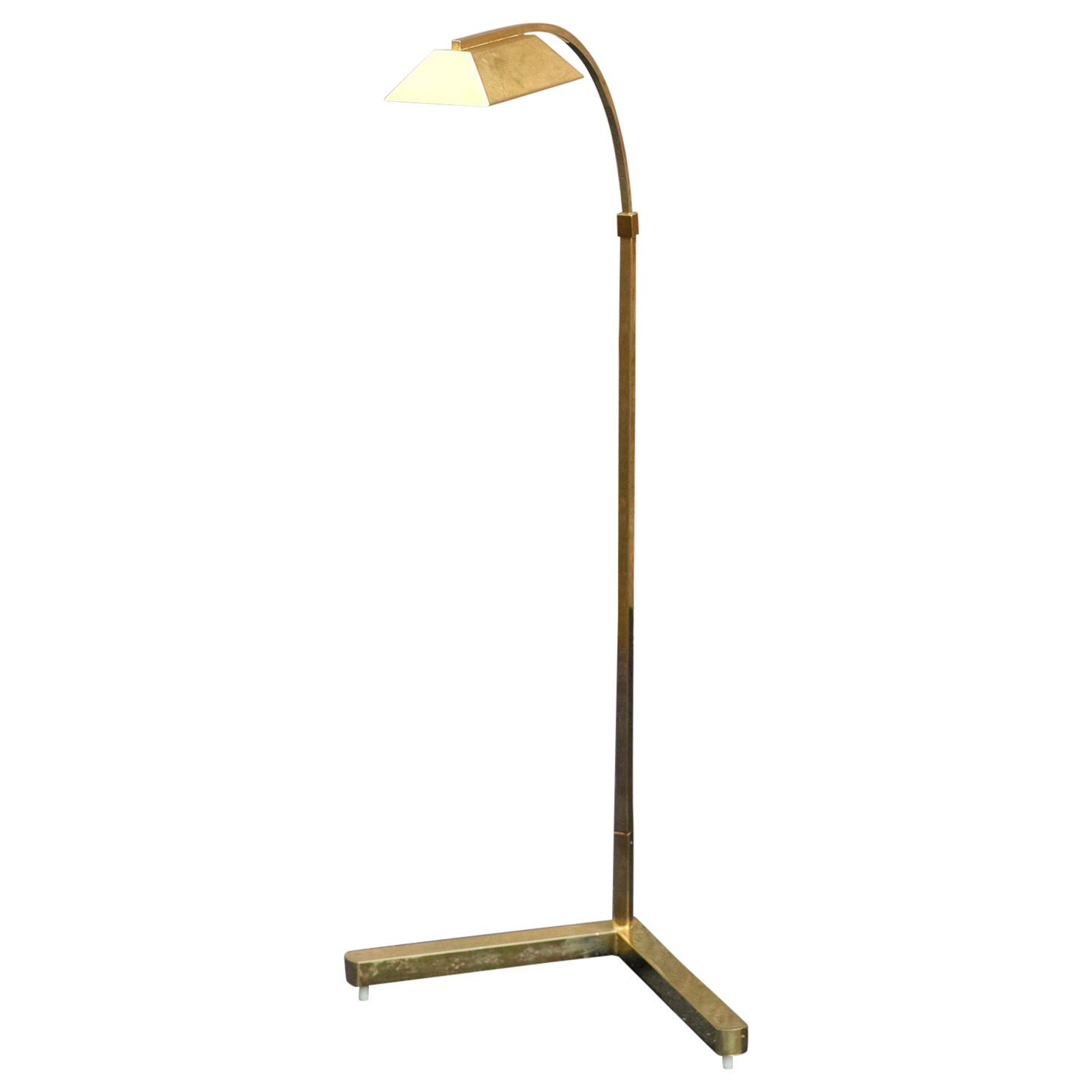 Casella Brass Floor Lamp For Sale